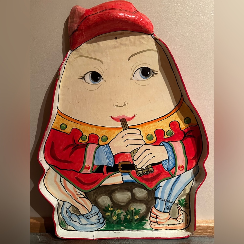 Alice in Wonderland Vintage Shafford Tempest 1986 Humpty Dumpty Hand Painted Tra
